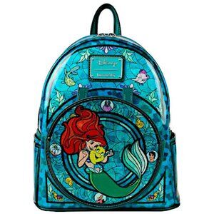 Loungefly Disney Princess Stained Glass Collection Ariel Mini Backpack